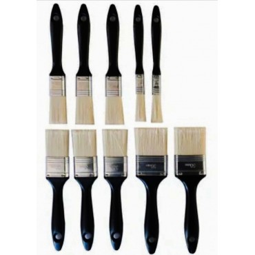 Kit of 10 Flat Brush...